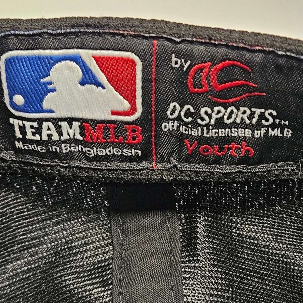 NWT Chicago White Sox Youth Baseball Hat OC Sports Black Team MLB Adjustable Cap